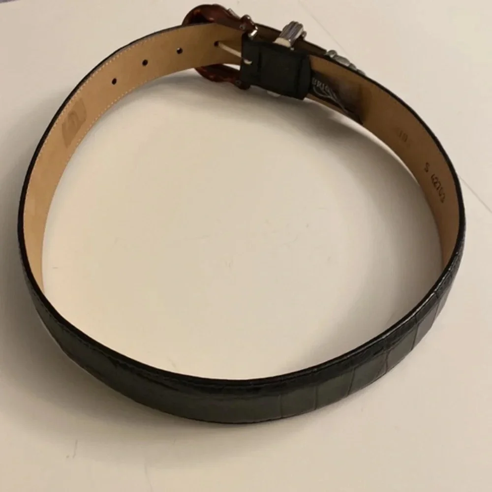 Brighton Leather‎ Belt 90s Vintage Y2K, Black